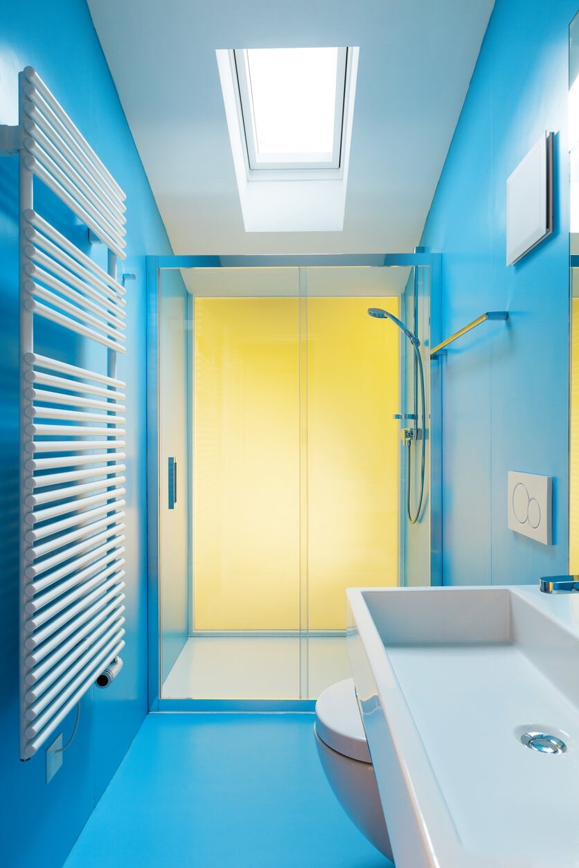 cerulean blue bathroom color