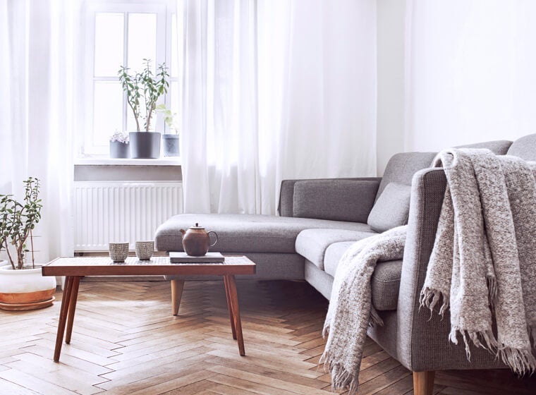 Hygge Style Minimalistic Living Room