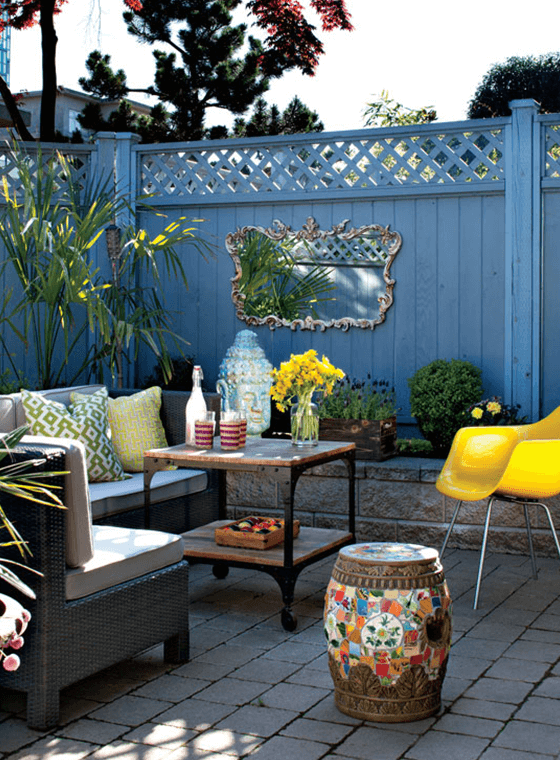 Blue Fence