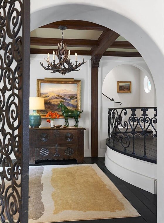 Spanish Dark Wood Interior Home