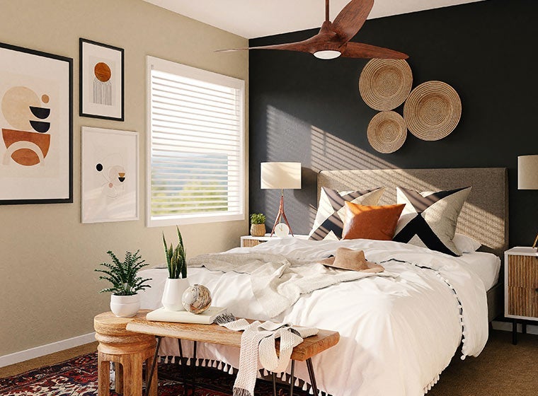 "Beach inspired bedroom"