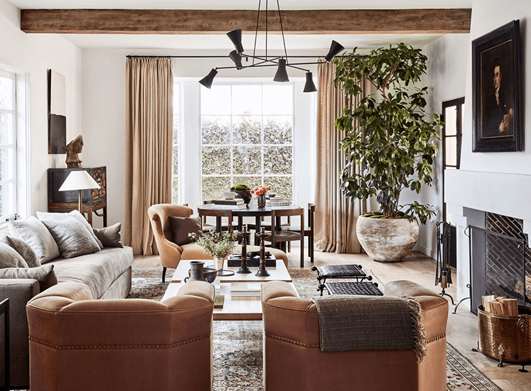 Spanish Style Rustic Livingroom