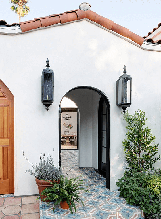 Spanish Revival Style Door Entrance