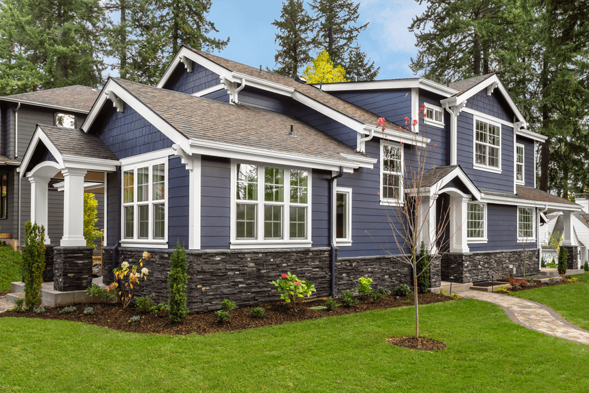 Dark Blue House 