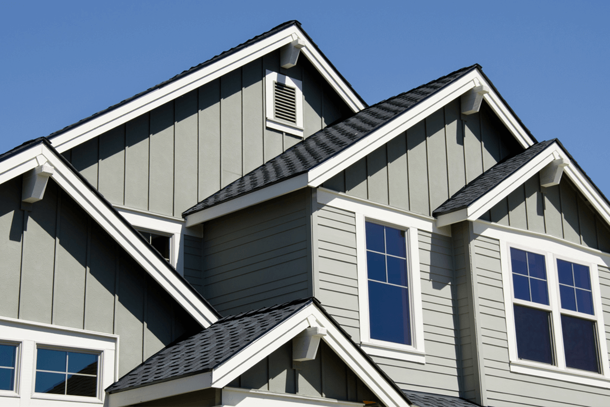 Gray House with Gray Roof 