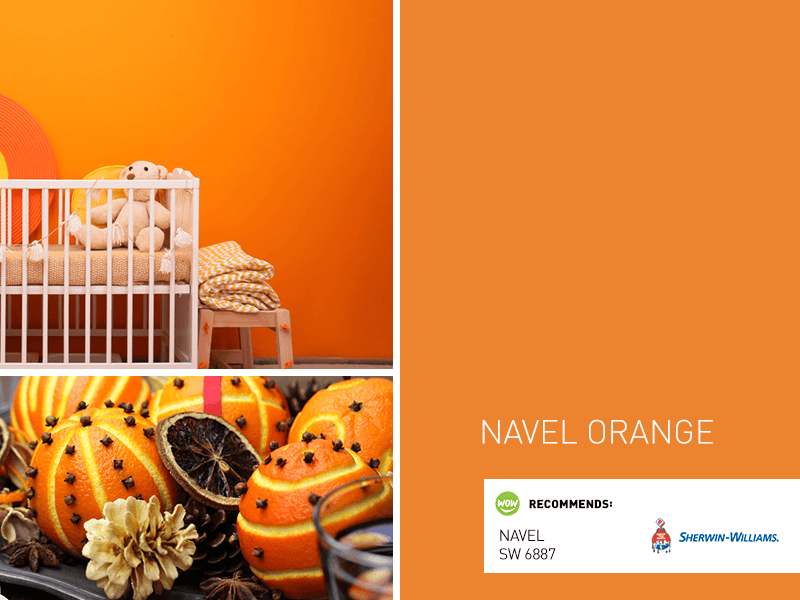 Naval Orange Paint Color