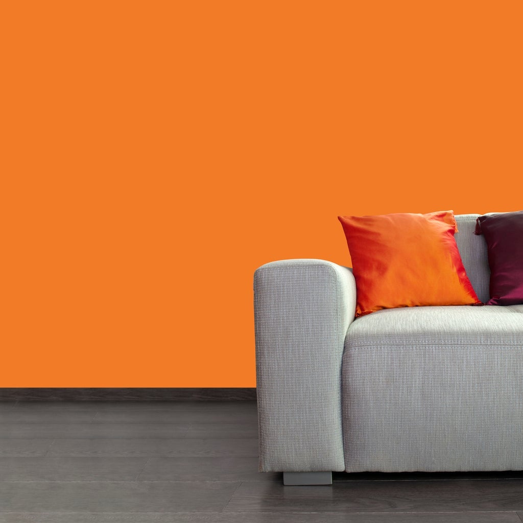 Orange Accent Wall