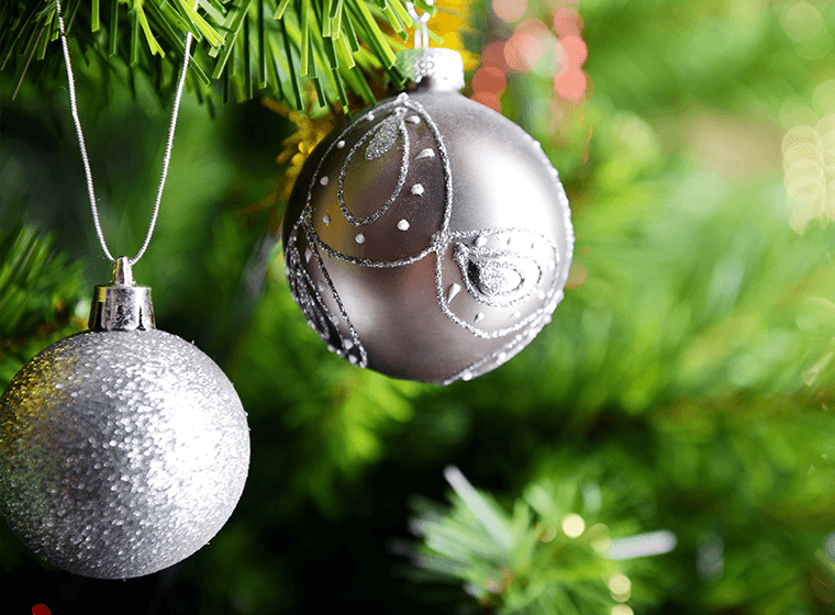 Silver Christmas Ornaments