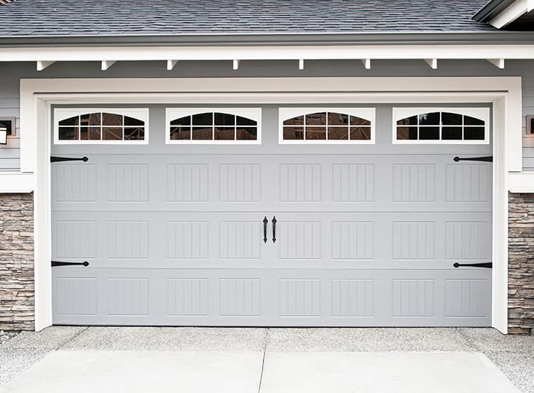 grey garage door