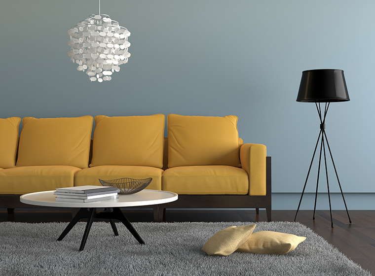 Light blue walls