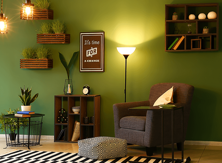 Create The Perfect Olive Green Living Room