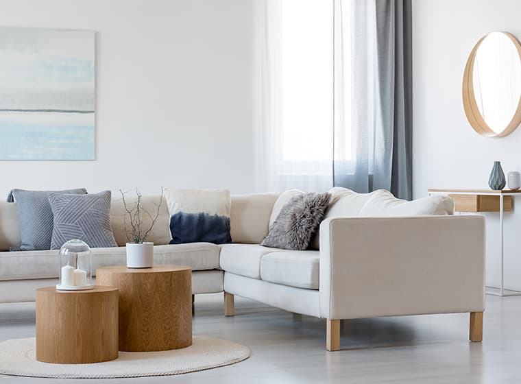 home staging of living room