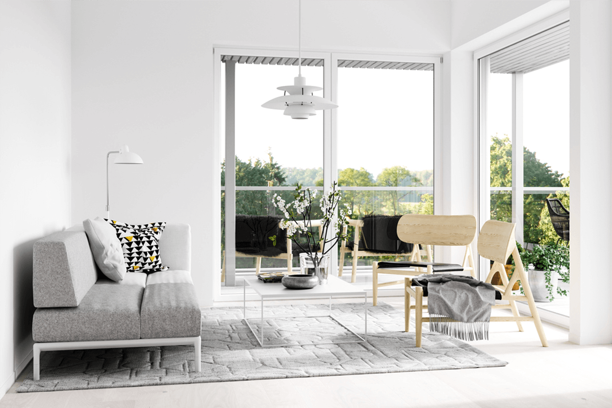White Interior Walls