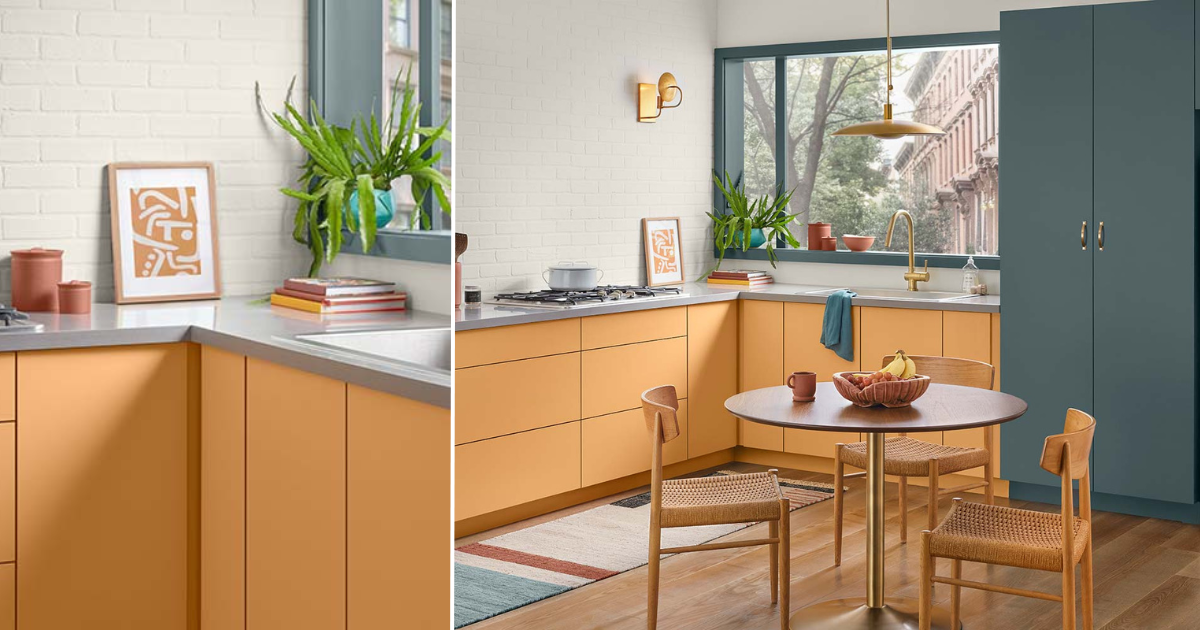 Color of the Month - August 2024 - Bakelite Gold - Sherwin Williams - WOW 1 day Painting