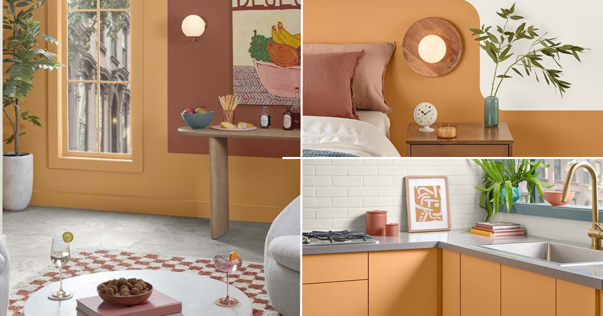 Color of the Month - August 2024 - Bakelite Gold - Sherwin Williams - WOW 1 day Painting