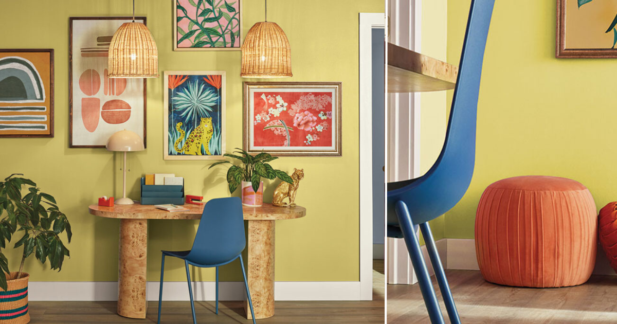 WOW 1 Day Painting - Color of the month - July 2024 - Chartreuse Office