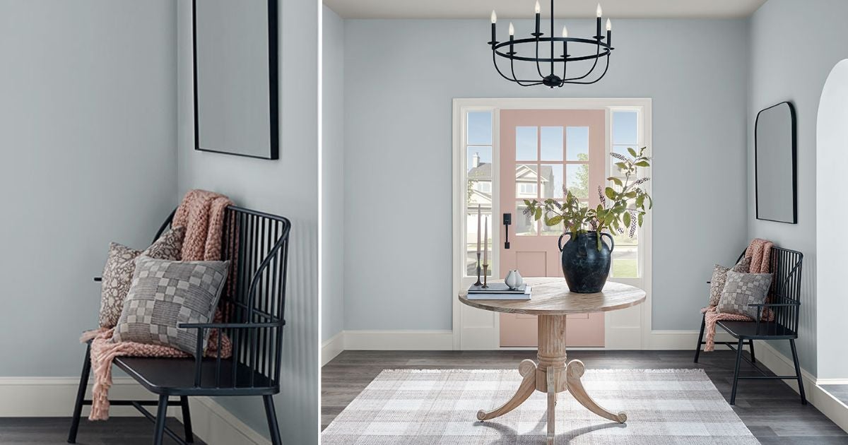 Color of the Month, Wow 1 Day Painting, May 2024: Samovar Silver,Blue Gray Walls