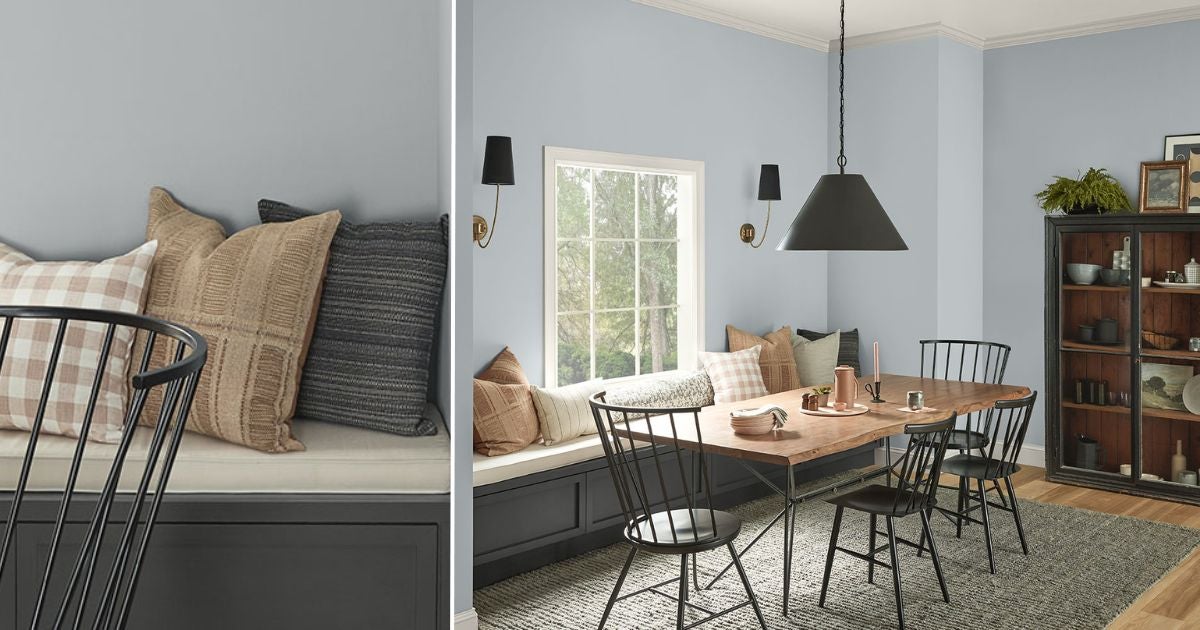 Color of the Month, Wow 1 Day Painting, May 2024: Samovar Silver,Blue Gray Walls