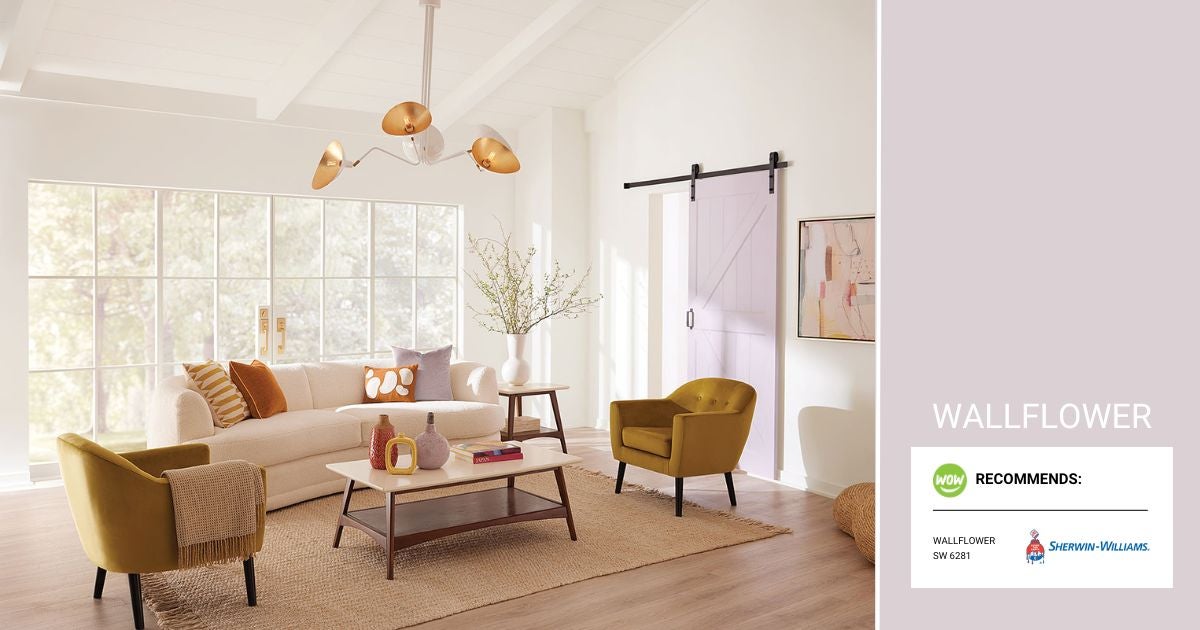 Color of the Month, Wow 1 Day Painting, April 2024: Wallflower, Soft Purple Walls