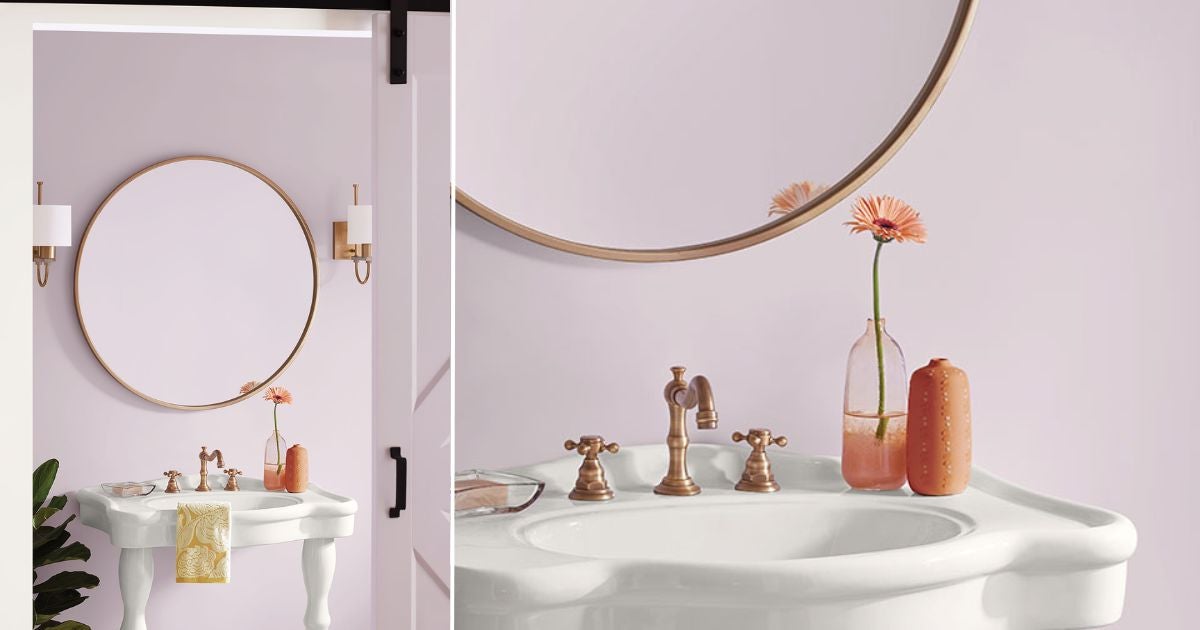 Color of the Month, Wow 1 Day Painting, April 2024: Wallflower, Soft Purple Walls