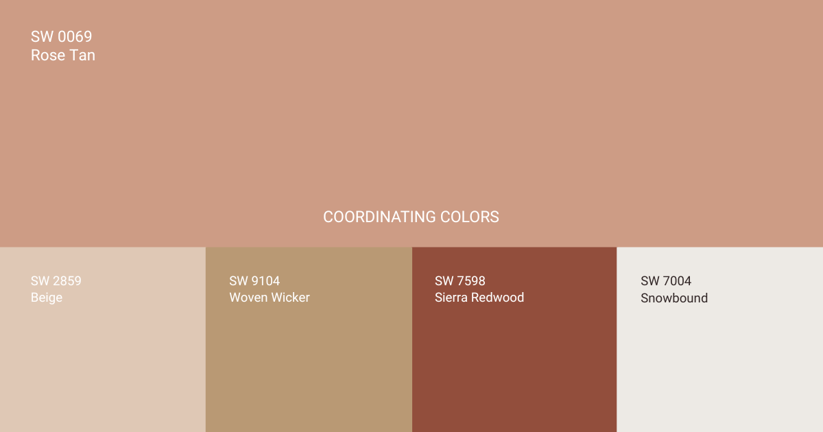 Pair Rose Tan with These Coordinating Colors