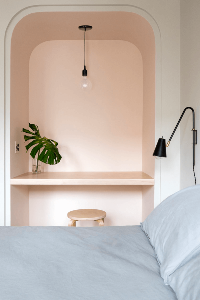 Peach Colored Bedroom