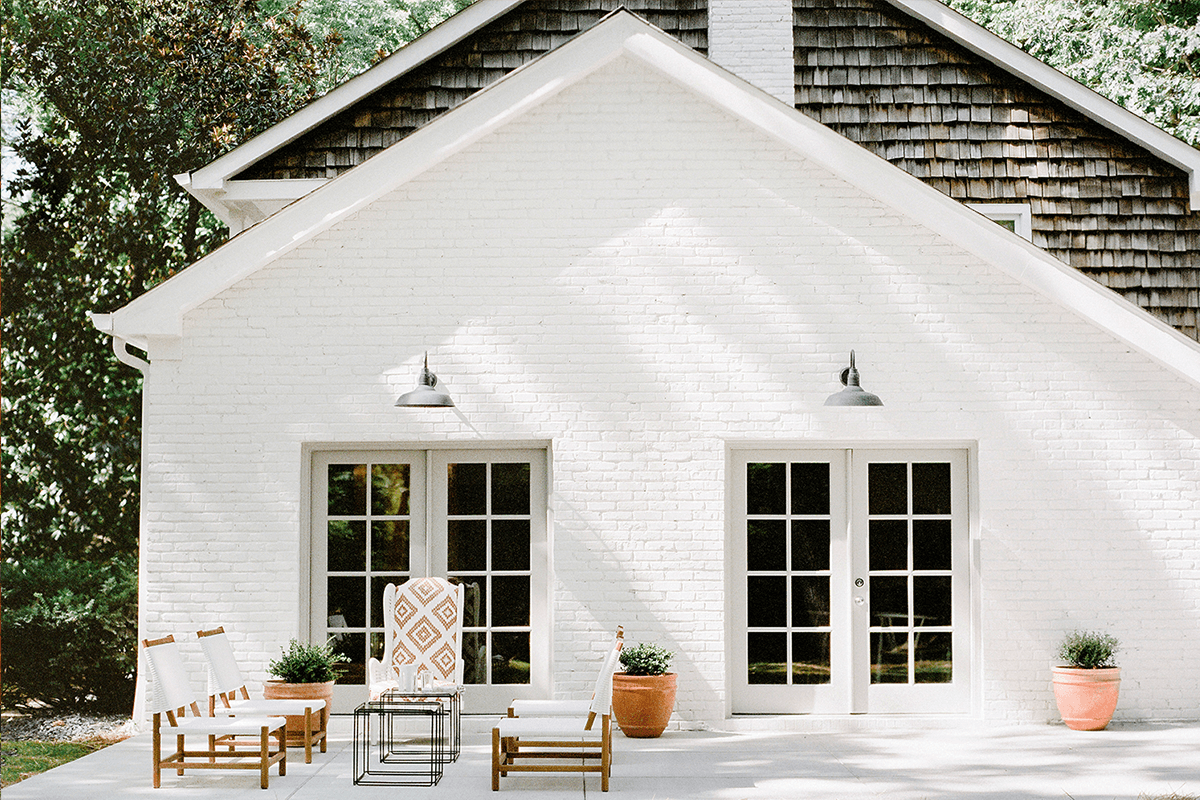 white-brick-home