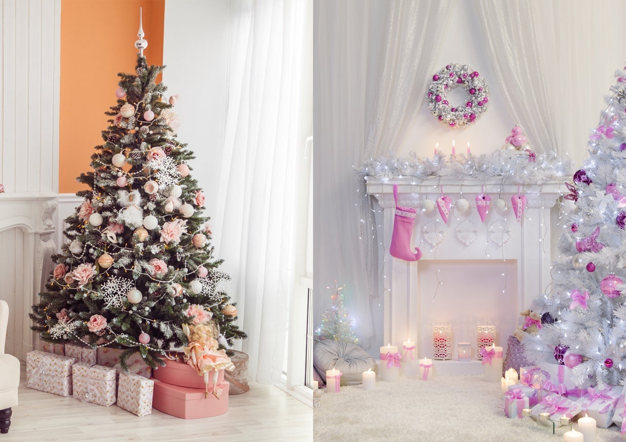 Pink and Purple Christmas Decor 