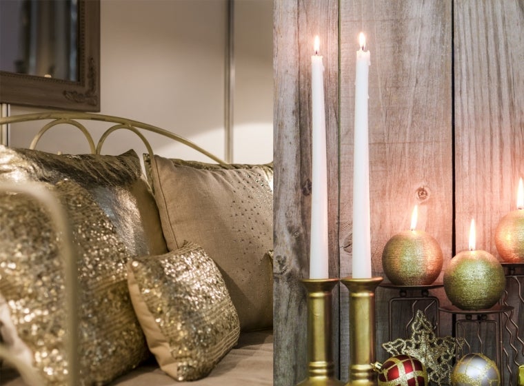 Gold Inspired Holiday Decor 